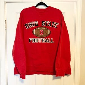 Vintage adidas Ohio state university embroidered pullover sweatshirt